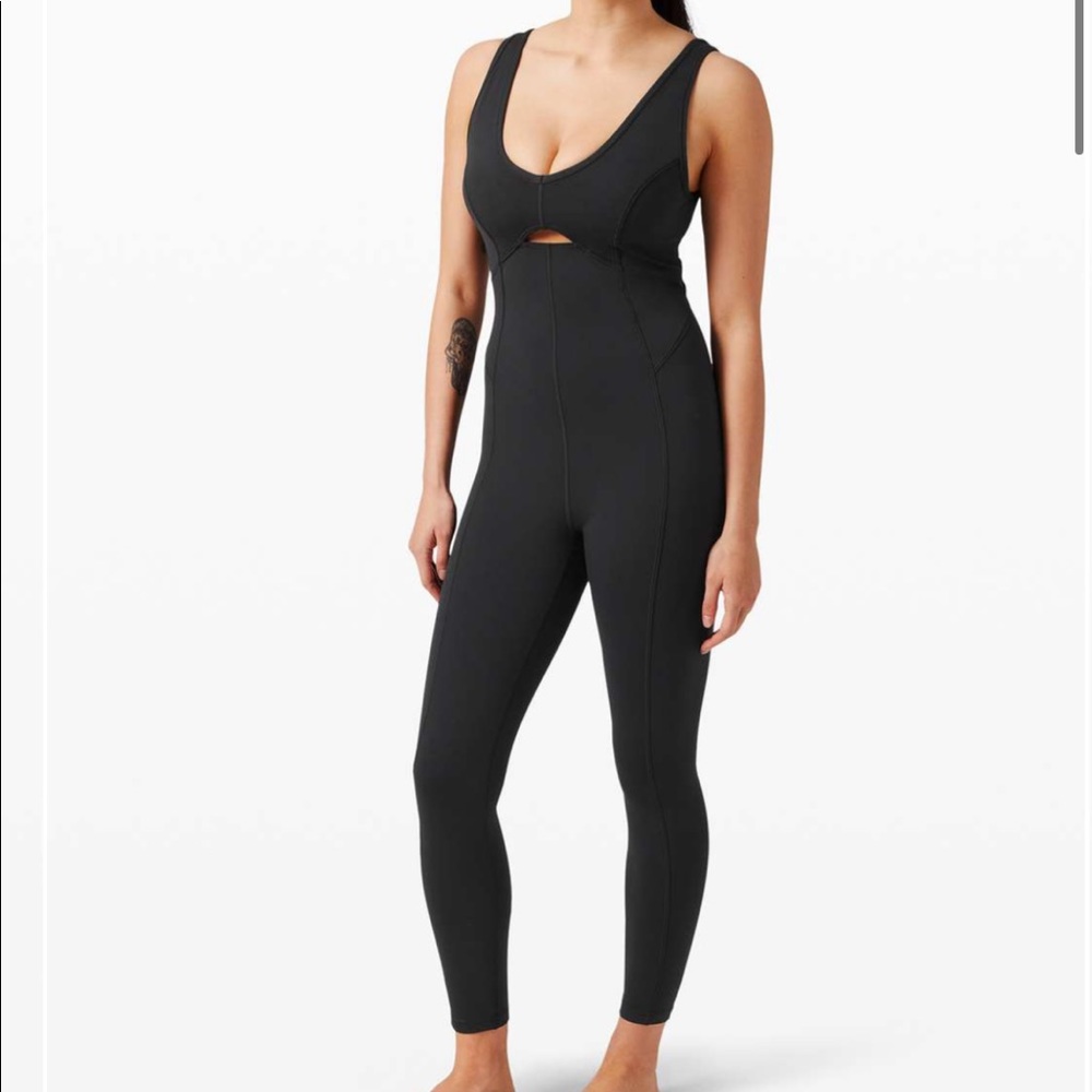 Lululemon Get Centred Onesie One Piece Jumpsuit Black 8